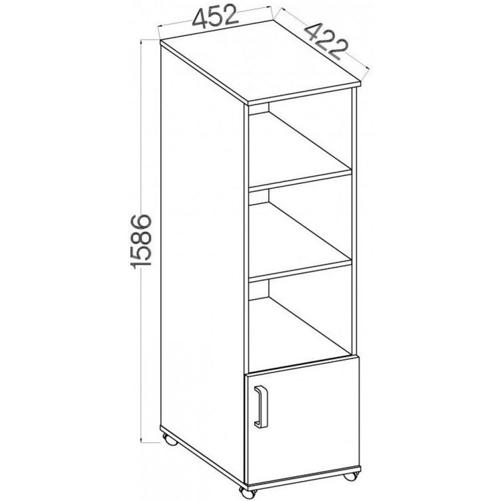 Ντουλάπι τροχηλάτο Warrior II-Gkri