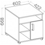 Ντουλάπι τροχηλάτο Warrior I-Fusiko