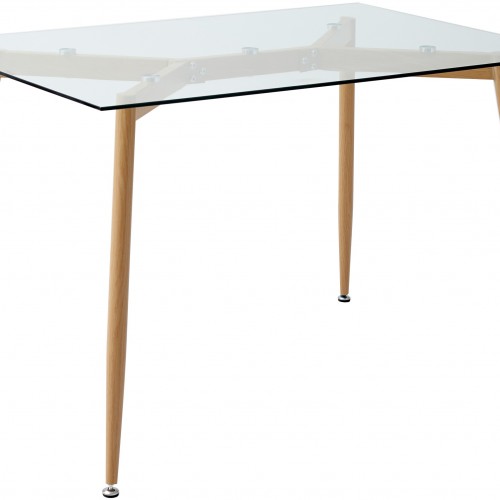 Τραπέζι Fiorino Glass 120x80x75