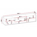 Έπιπλο τηλεόρασης Luxe-Mauro-Leuko