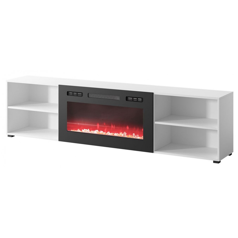 Έπιπλο τηλεόρασης Polo-Leuko-Mauro-Μήκος: 200 εκ.