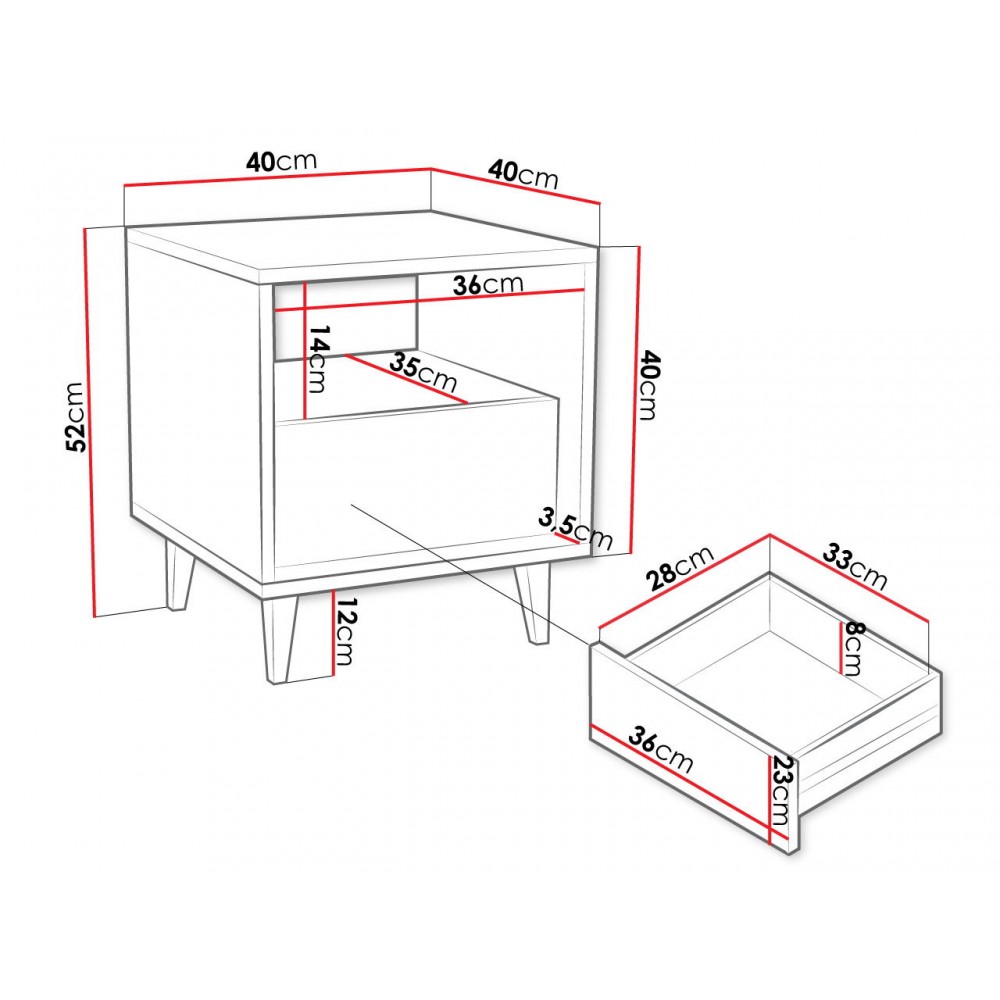 Κομοδίνο Ferido 1SZ