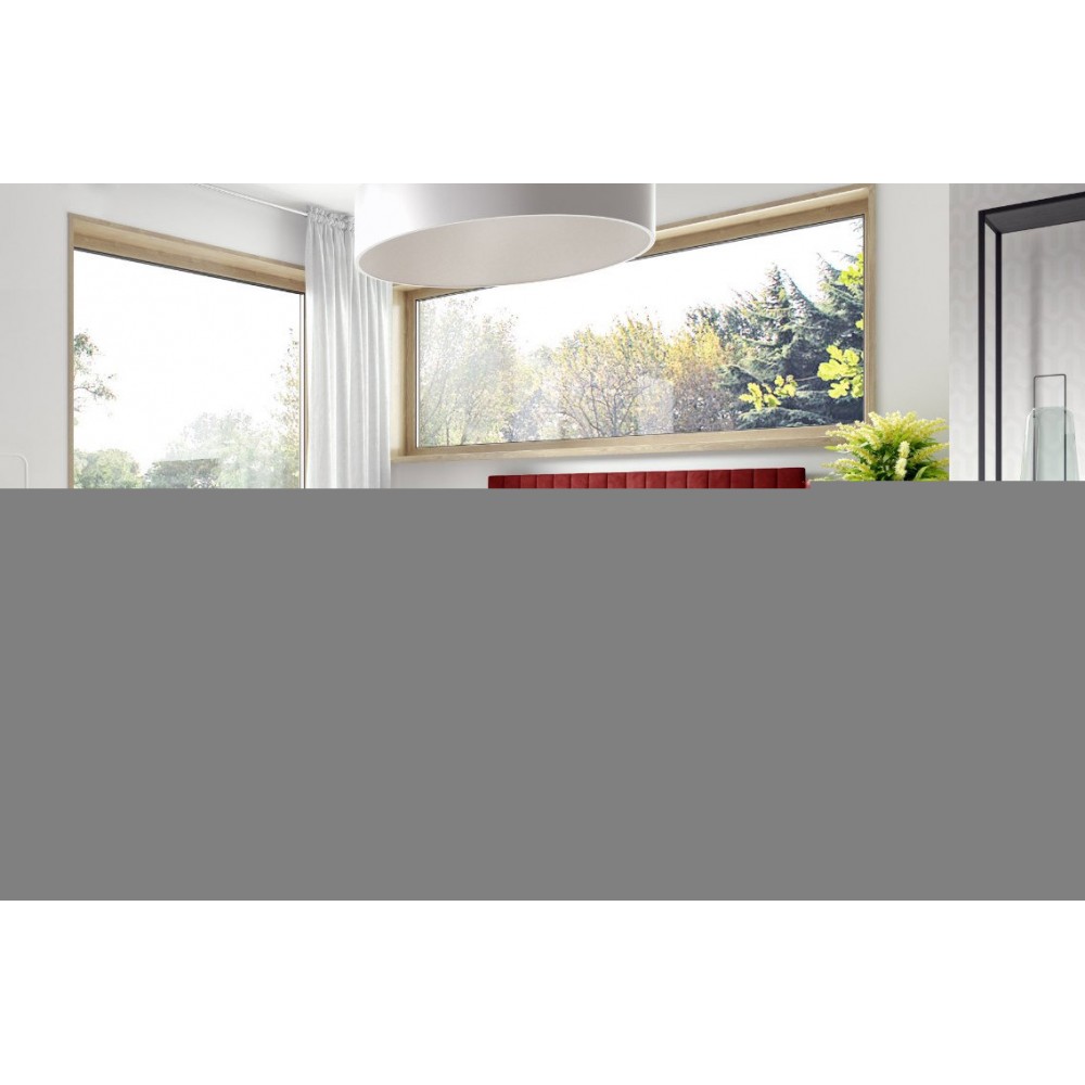 Επενδυμένο κρεβάτι Box 5-Kokkino-120 x 200 124x208x103