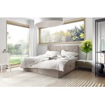 Επενδυμένο κρεβάτι Box 5-Mpez-200 x 200 204x208x103