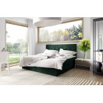 Επενδυμένο κρεβάτι Box 5-Prasino-120 x 200 124x208x103
