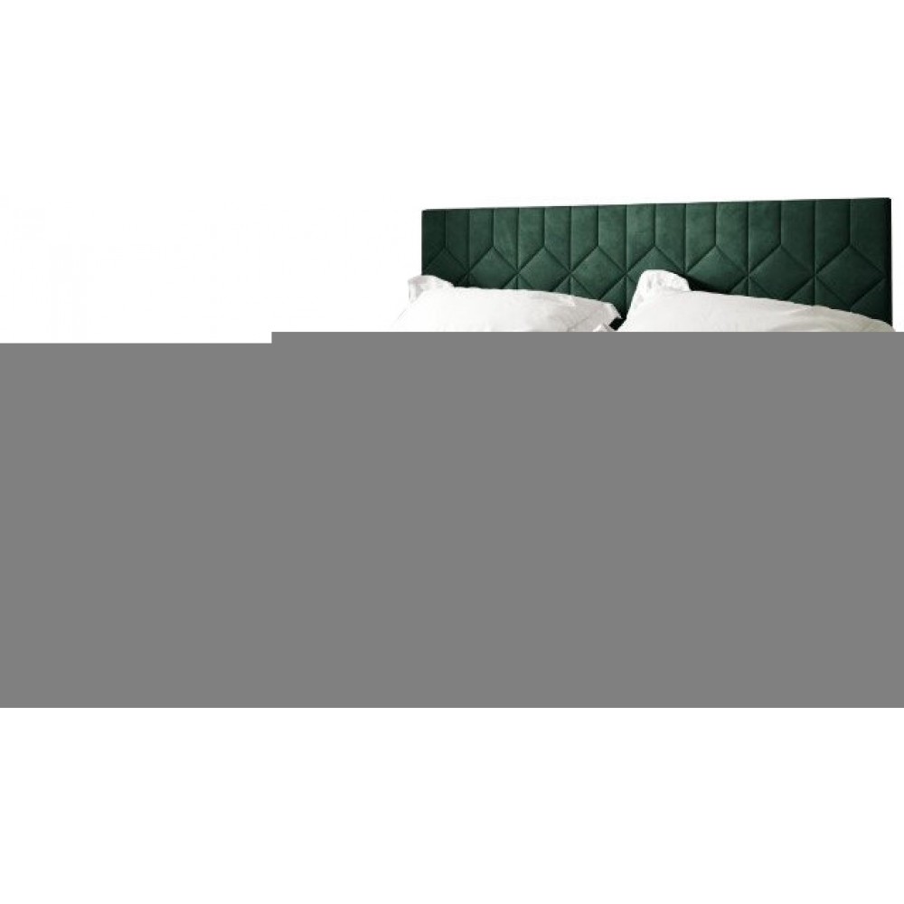 Επενδυμένο κρεβάτι Box 5-Prasino-160 x 200 204x208x103