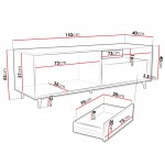 Έπιπλο τηλεόρασης Ferido 1K1SZ