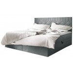 Επενδυμένο κρεβάτι Box 5-Gkri-180 x 200 184x208x103