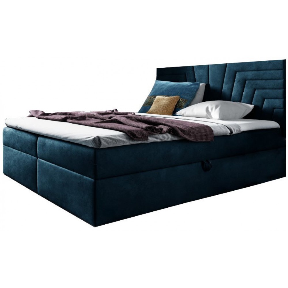 Επενδυμένο κρεβάτι Box 4-Mple-200 x 200 204x208x103
