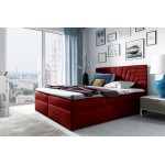 Επενδυμένο κρεβάτι Box 4-Kokkino-180 x 200 184x208x103