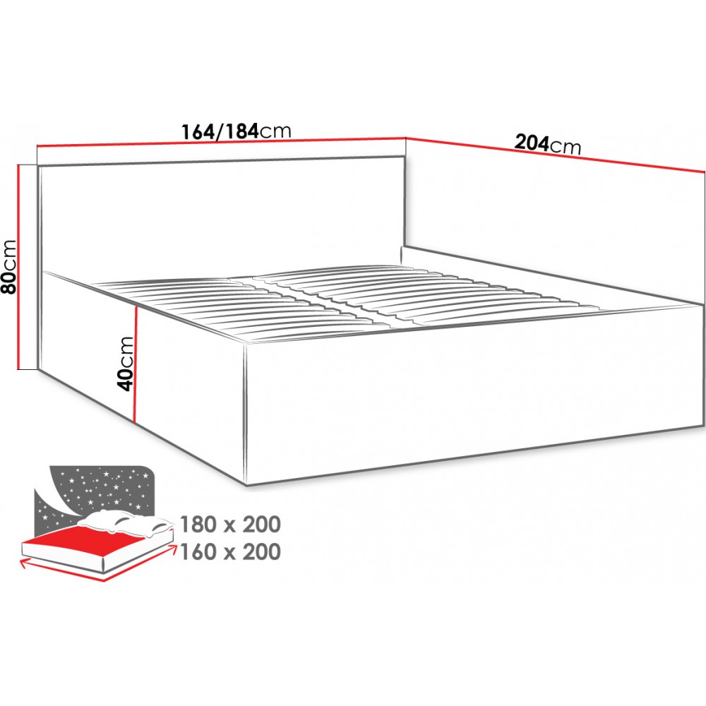 Κρεβάτι Tokyo-160 x 200