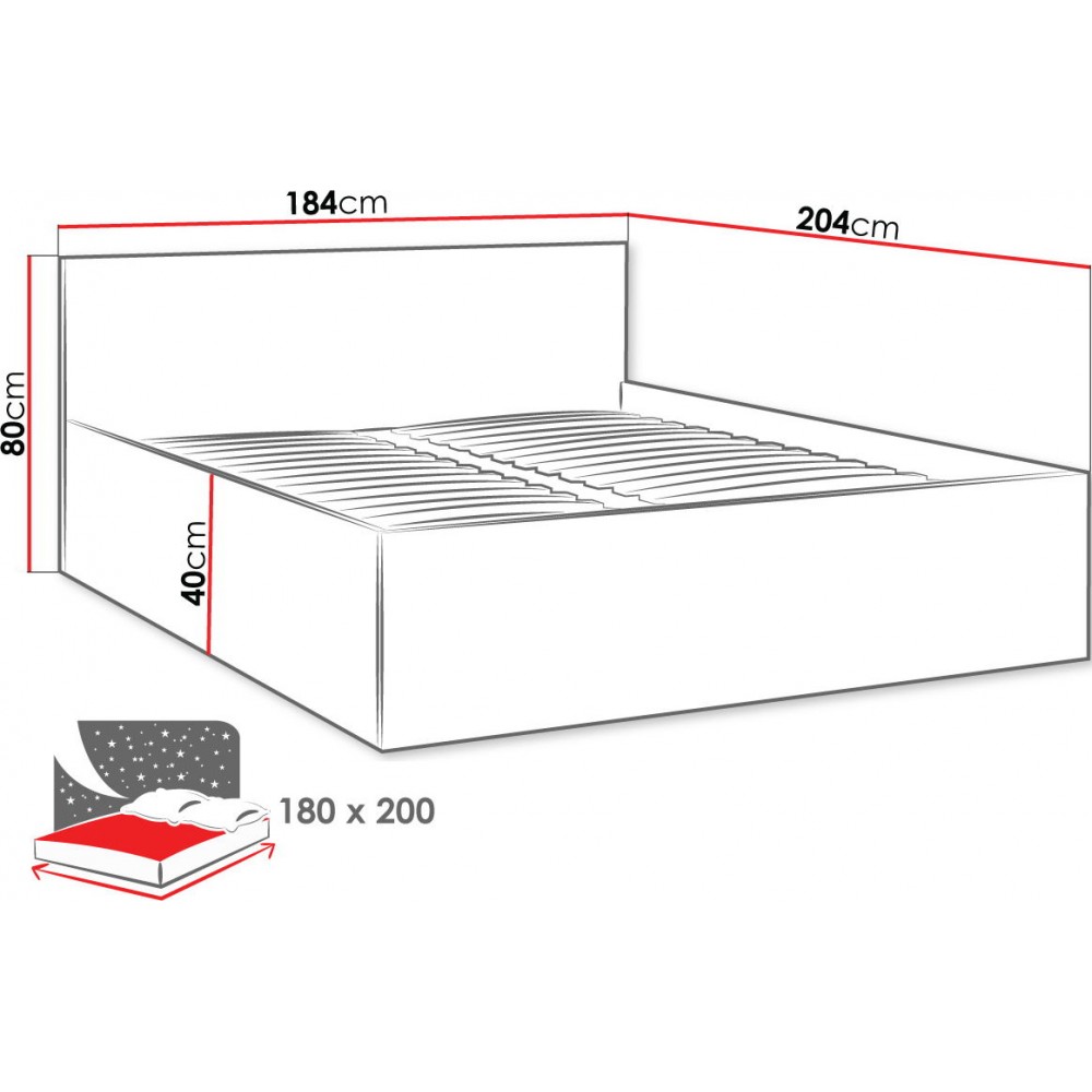 Κρεβάτι Tokyo-180 x 200