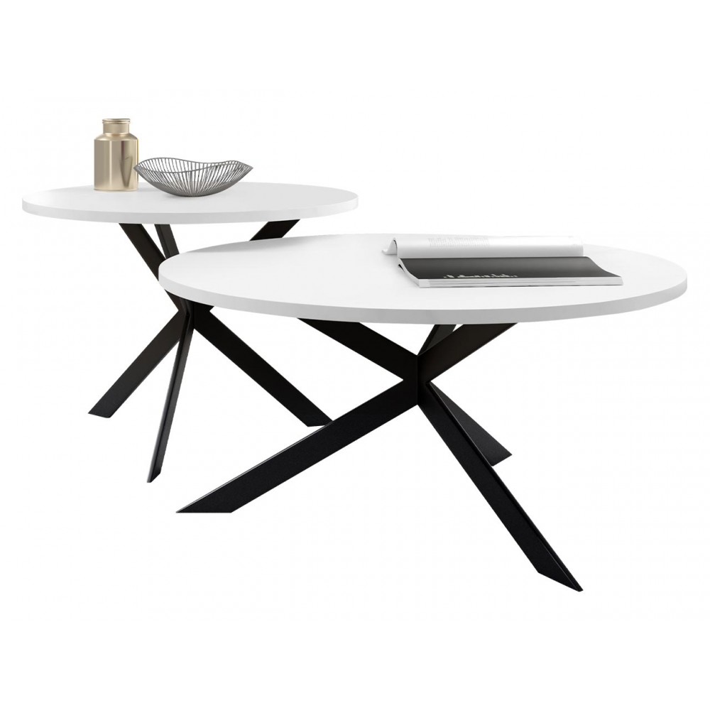 Σετ Τραπεζάκια σαλονιού Libre-Leuko