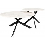 Σετ Τραπεζάκια σαλονιού Libre-Leuko Marmaro