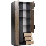 Ντουλάπα Lati D2 Δίφυλλη με πατάρι