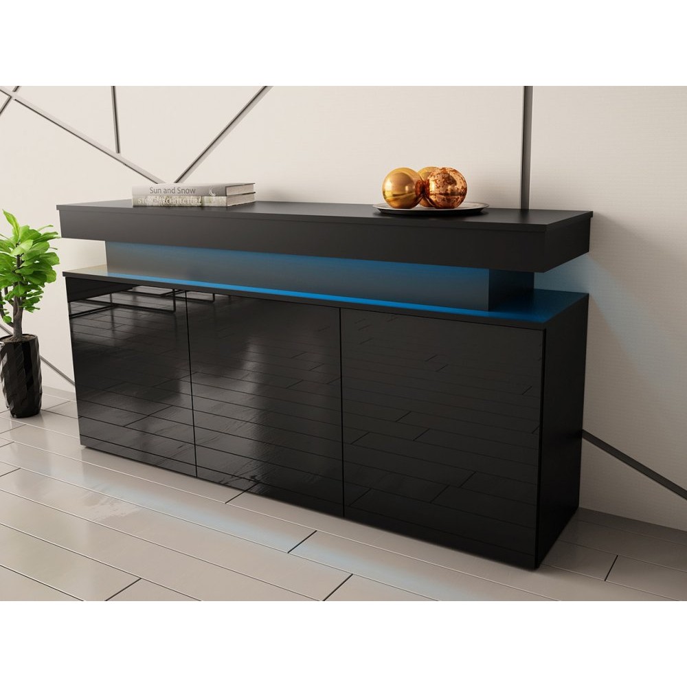 Μπουφές Glossa 160 με LED-Mauro