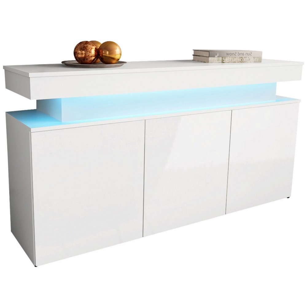 Μπουφές Glossa 160 με LED-Leuko