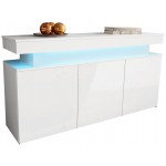 Μπουφές Glossa 160 με LED-Leuko