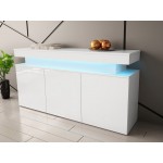 Μπουφές Glossa 160 με LED-Leuko