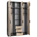 Ντουλάπα Lati D3 Τρίφυλλη με πατάρι