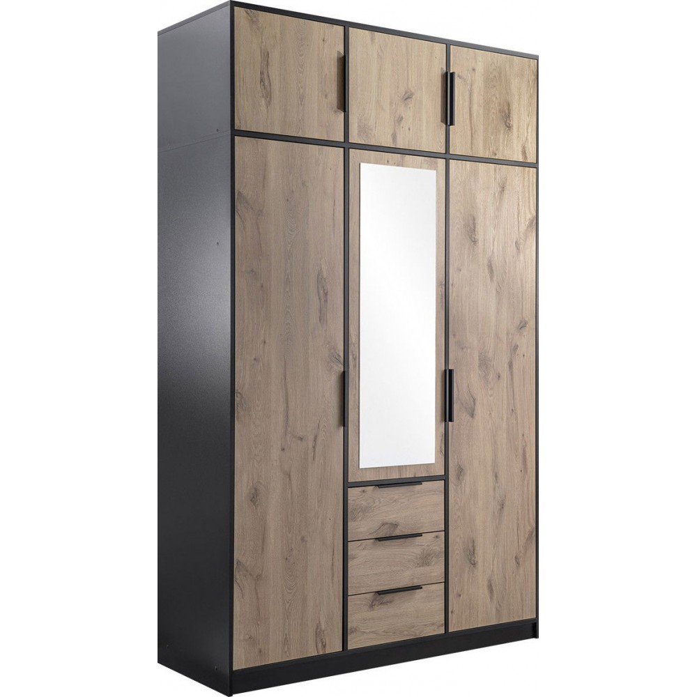 Ντουλάπα Lati D3 Τρίφυλλη με πατάρι