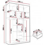 Ντουλάπα Lati D3 Τρίφυλλη με πατάρι