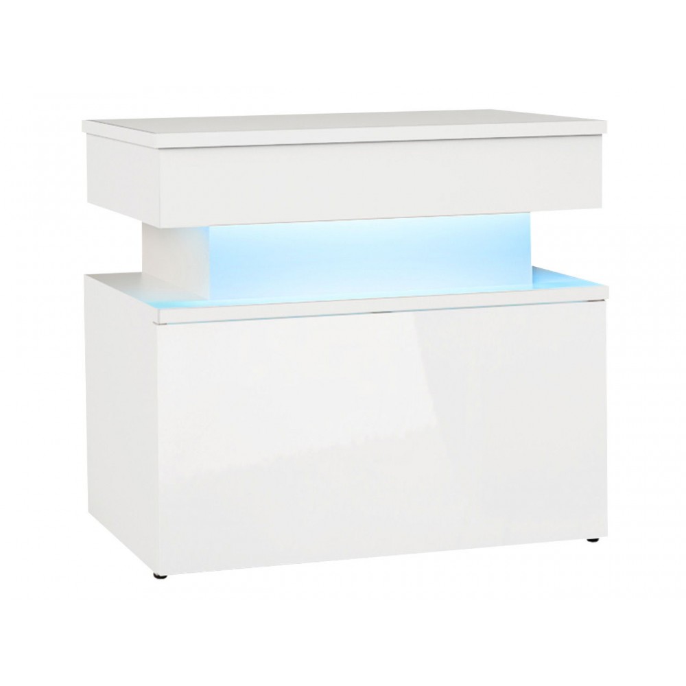 Κομοδίνο Glossa 1S με LED-Leuko Gualistero