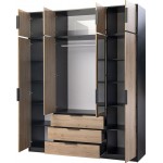 Ντουλάπα Lati D4 Τετράφυλλη με πατάρι