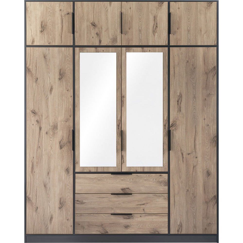 Ντουλάπα Lati D4 Τετράφυλλη με πατάρι