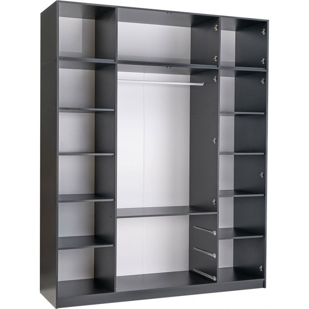 Ντουλάπα Lati D4 Τετράφυλλη με πατάρι