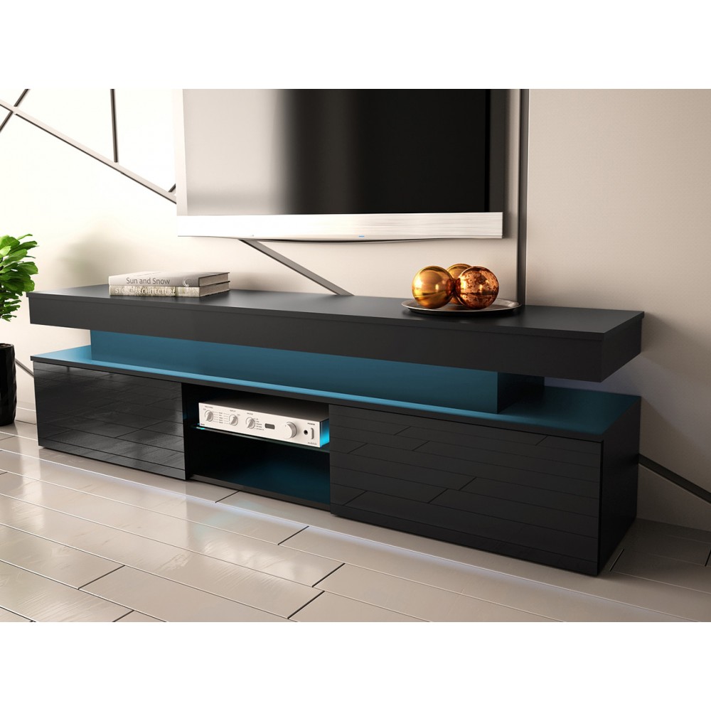 Έπιπλο τηλεόρασης Glossa 2D 190 με LED-Leuko Gualistero