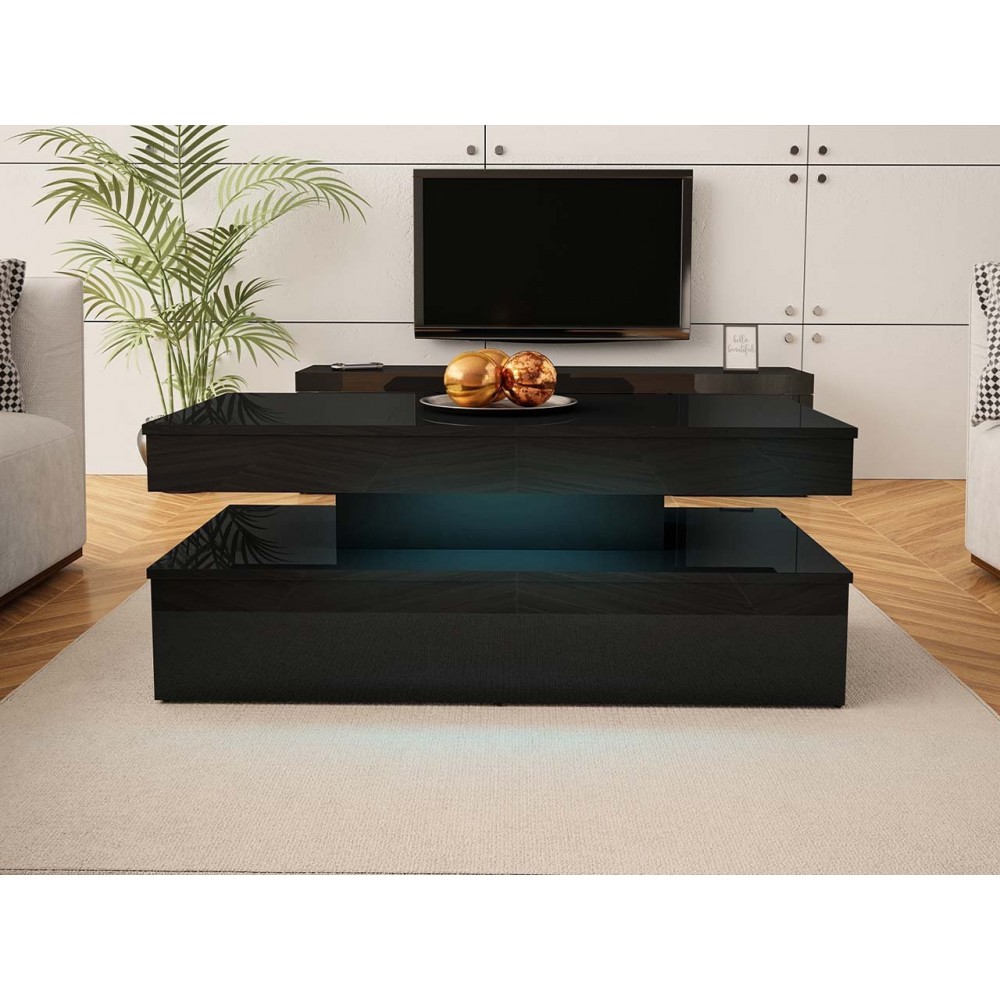 Τραπεζάκι σαλονιού Glossa 2D με LED-Leuko-Leuko gualistero