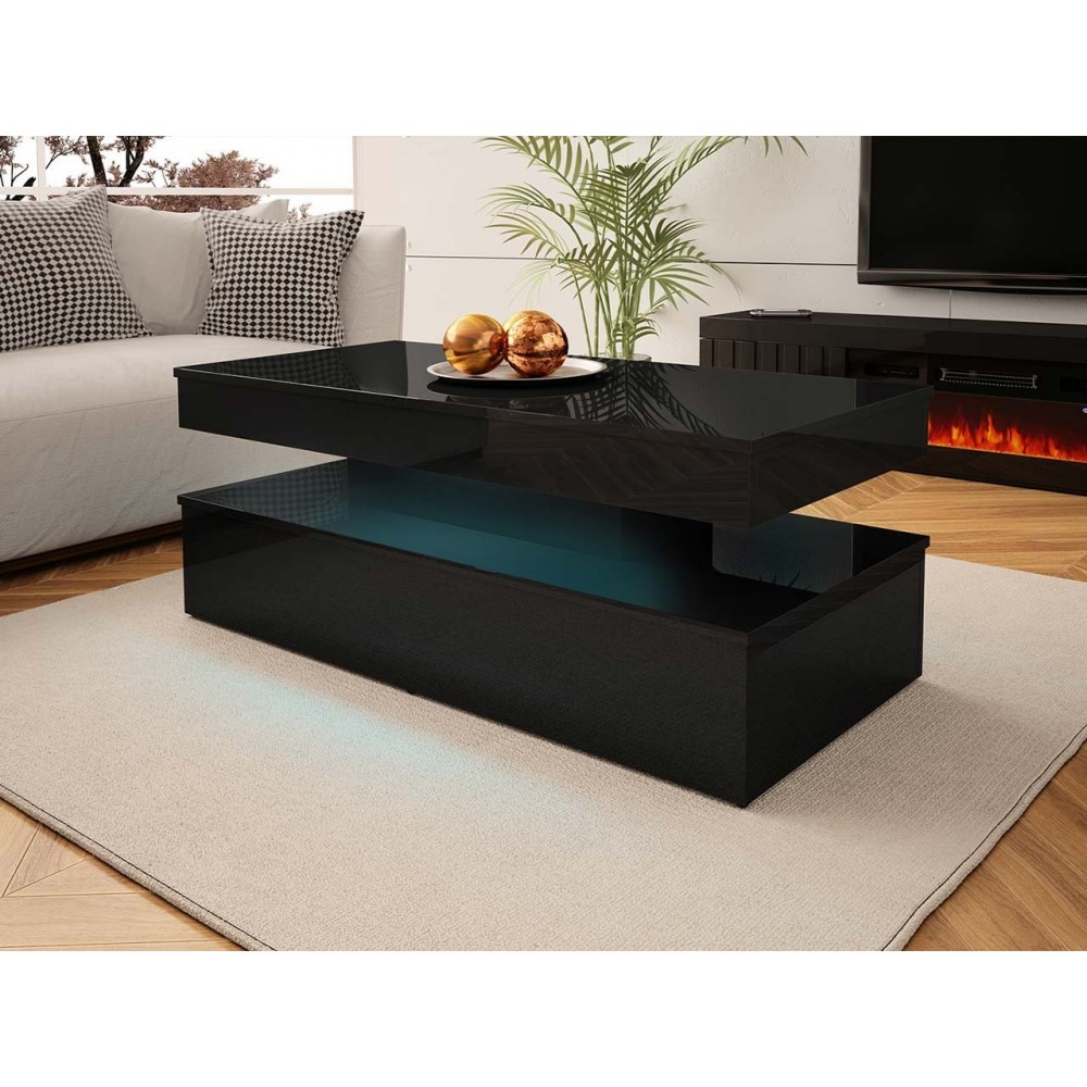 Τραπεζάκι σαλονιού Glossa 2D με LED