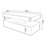 Τραπεζάκι σαλονιού Glossa 2D με LED