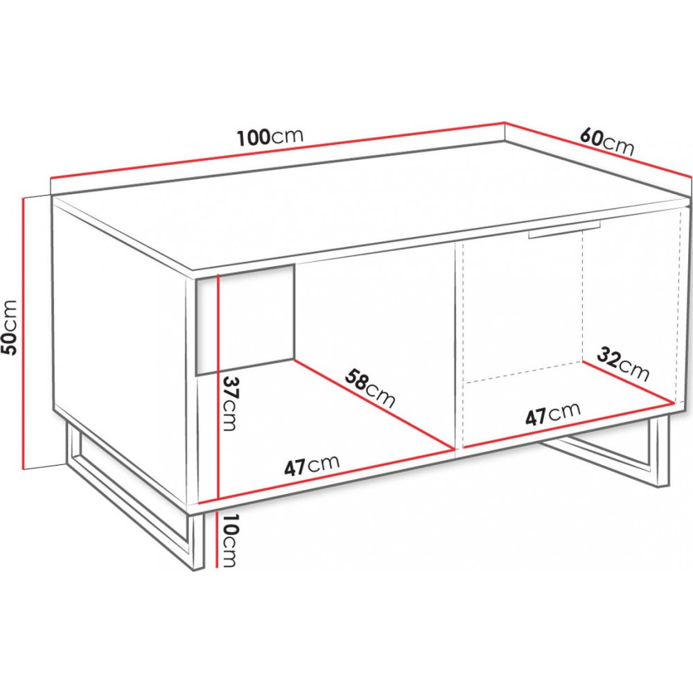 Τραπεζάκι σαλονιού Delino -Mauro-Prasino