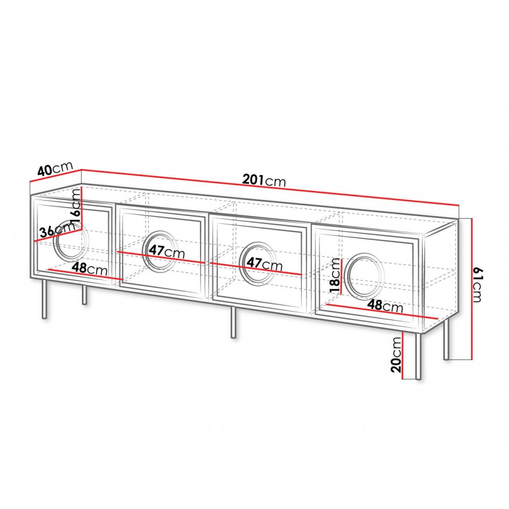 Έπιπλο τηλεόρασης Palazzo