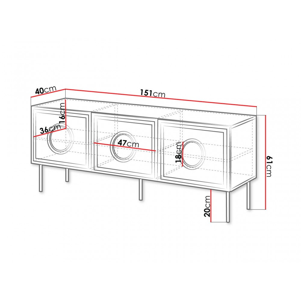 Έπιπλο τηλεόρασης Palazzo Mini