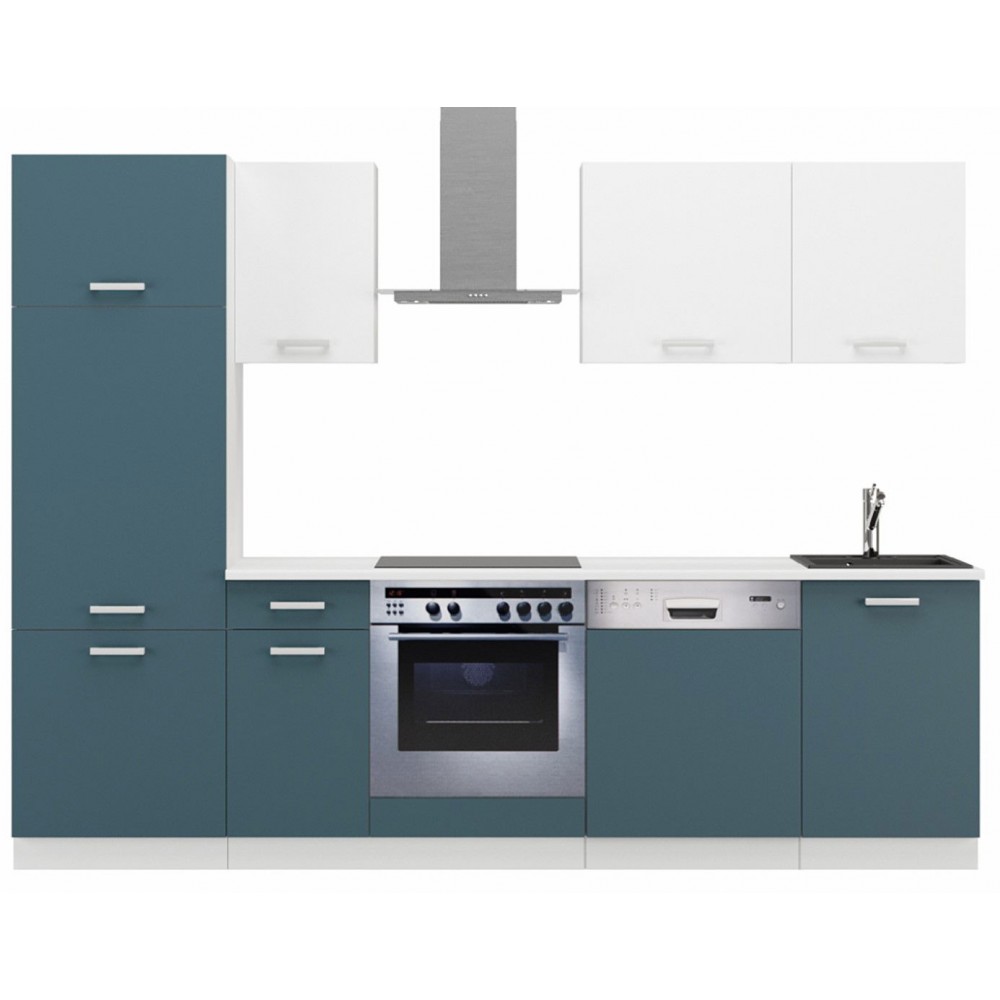 Σύνθεση κουζίνας Kahneman I-Navy Mple