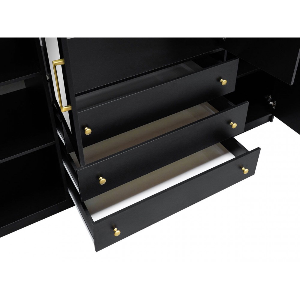 Ντουλάπα Retro D4 Lux τετράφυλλη-Leuko