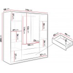 Ντουλάπα Retro D4 Τετράφυλλη