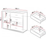 Συρταριέρα Qubic 1D3S