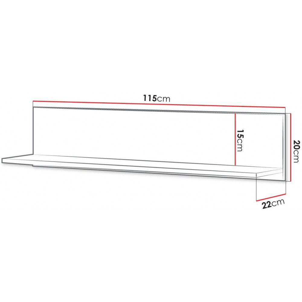 Κρεμαστό ράφι Qubic