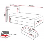 Κρεβάτι Qubic 90 1S