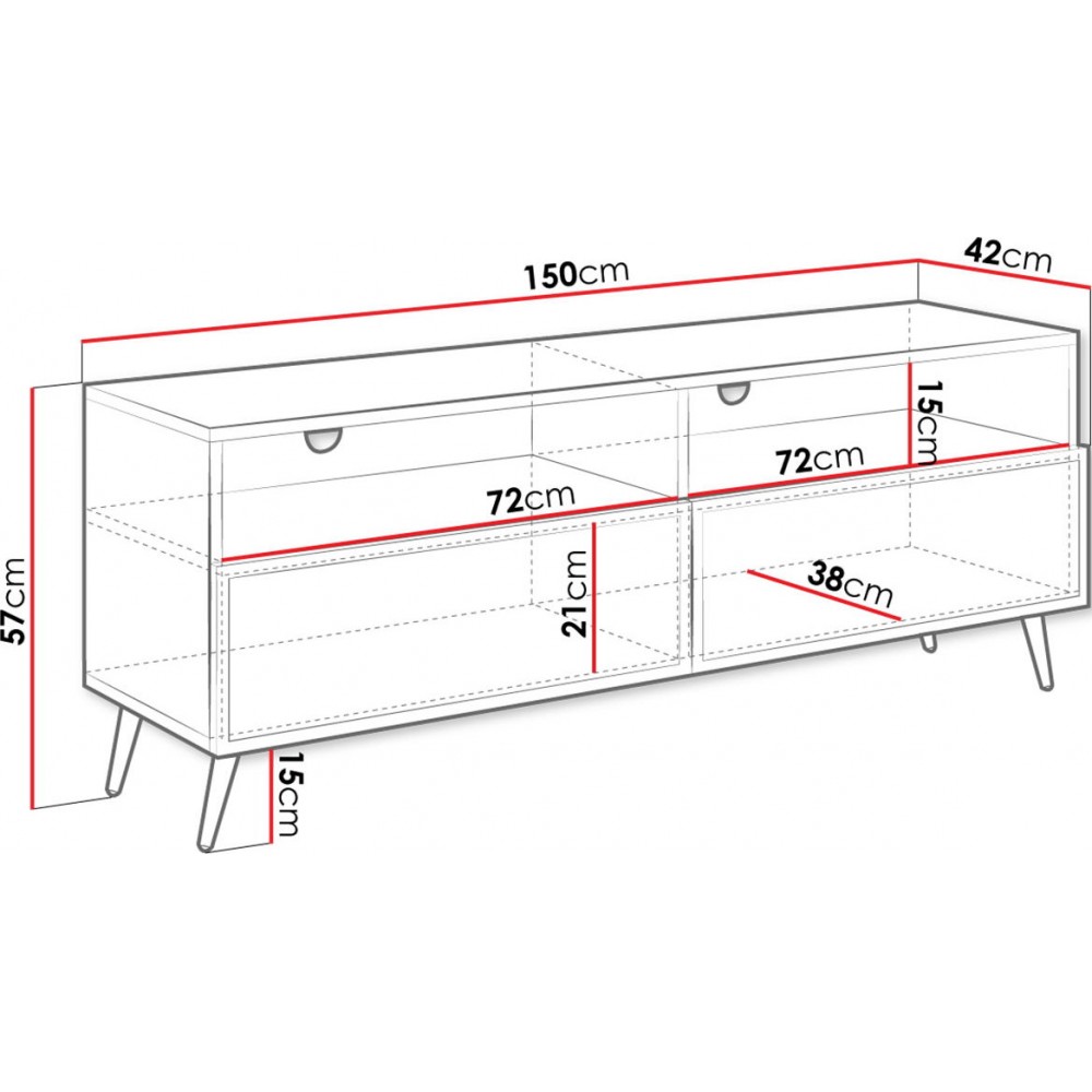 Έπιπλο τηλεόρασης Temerra 2K-Mauro