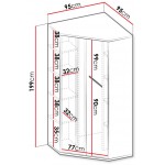 Ντουλάπα Imola 2D Γωνιακή