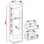 Ντουλάπα Imola 1D2S Μονόφυλλη