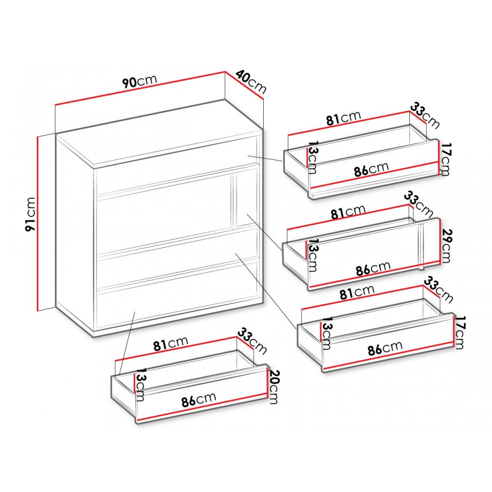 Συρταριέρα Imola 4S