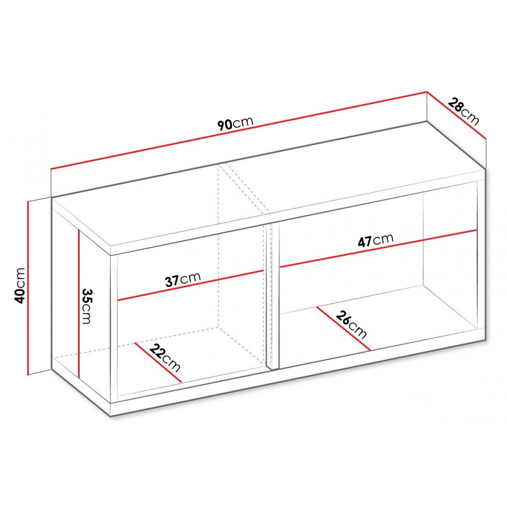 Κρεμαστό ντουλάπι Imola 1D