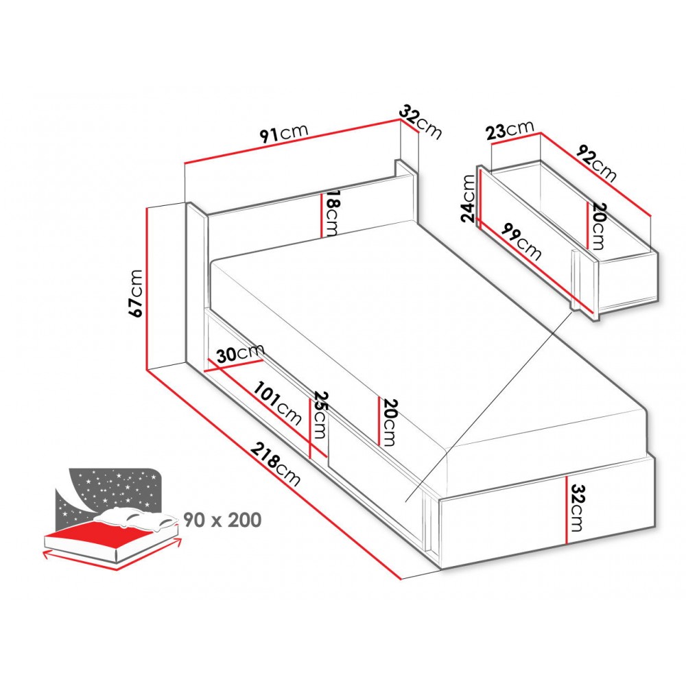 Kρεβάτι Imola-Aristera