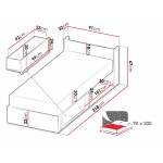 Kρεβάτι Imola-Deksia